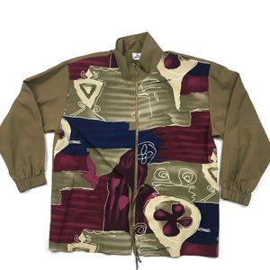 Abstract Print Windbreaker Jacket Rap 90s Wild